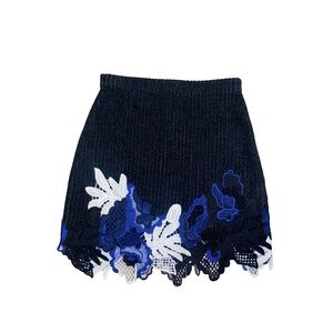 Phillip Lim Knit Embroidered Mini Skirt